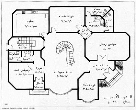 تصميم مخططات فلل سعودية مميزة ورائعة